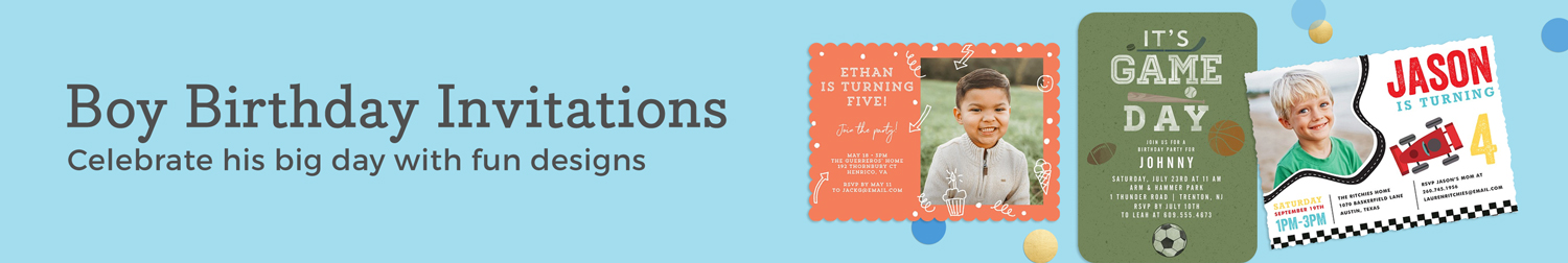 Boy Birthday Invitations Boy Birthday Invitations